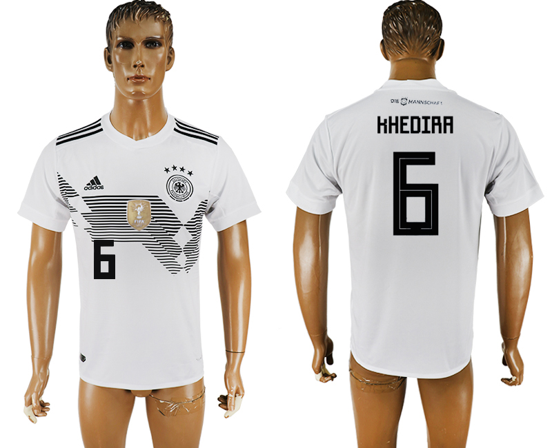 2018 world cup Maillot de foot GERMANY #6 KHEDIRA WHITE.jpg